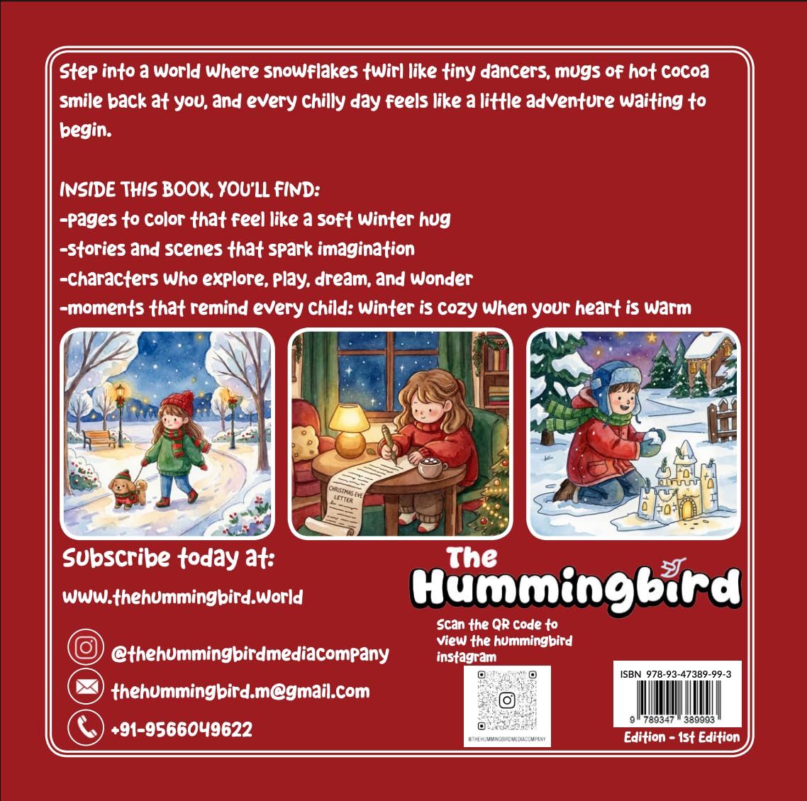 Cozy Winters: A Stress-Relieving Coloring Book for Adults & Kids with Christmas Vibes, Snowy Scenes & Winter Moments