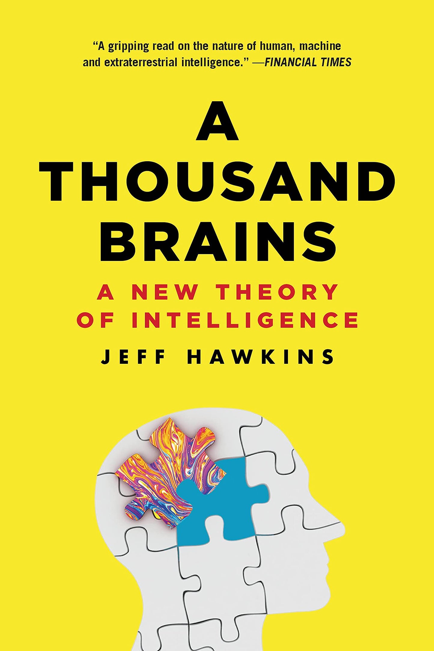 A Thousand Brains (PB): A New Theory of Intelligence book cover