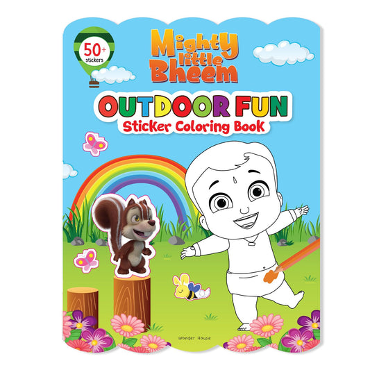 Mighty Little Bheem - Outdoor Fun : Sticker And Coloring Fun Activity Book book cover