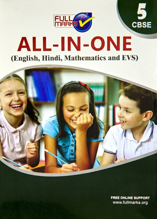 All In One Class 5 - CBSE - (English  Hindi  Mathematics & EVS) Examination 2022-23 by Multilingual Edition by Full Marks (Author) book cover
