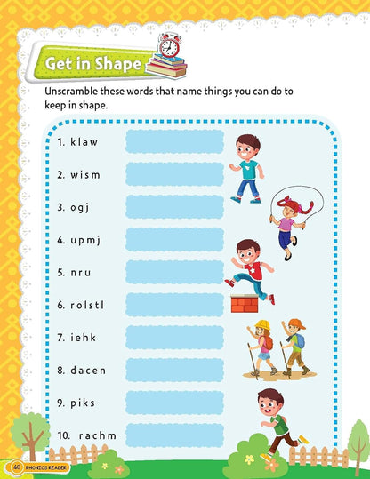 Phonics Reader 5 Books Pack for Children Age 3 -10 Years -Alphabet Sounds, A to Z, Short and Long Vowel Sounds, Word Families Short and Long Vowel Sounds, Blends and Combination Sounds, Tricky Words