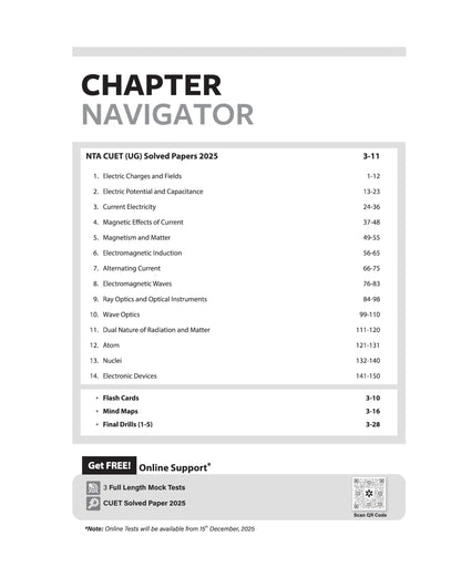 Arihant CUET UG 2026 Physics Chapterwise Notes & Question Bank | Based on NTA Test Pattern | 1000+ NCERT-Based MCQs, Mind Maps, Flash Cards & Quick ... 2025 Solved Paper & Online Digital Support