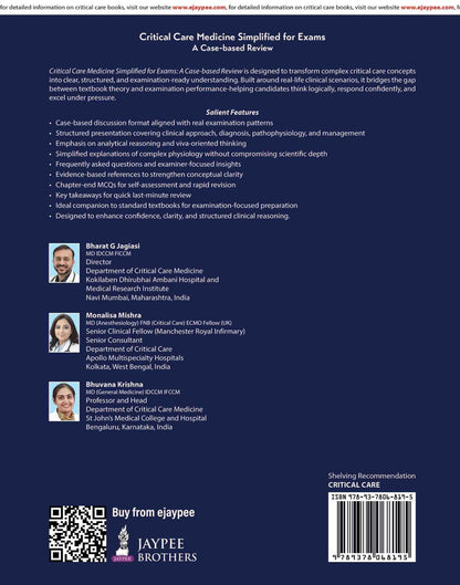 Critical Care Medicine Simplified for Exams, 1/E for Critical Care Postgraduates | Case-based Review with Clinical Vignettes, MCQs and Viva-Oriented Discussions for IDCCM and FNB Exams