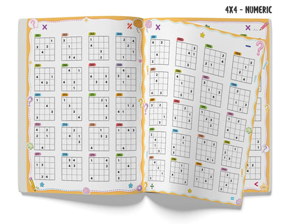 Sudoku Book for Kids | 1001+ Sudoku Puzzle Book for Kids & Adults | Brain Booster Activity Book - 4x4, 6x6, 9x9 & 12x12 Levels | Ages 8+ Years | Two Brothers Publications