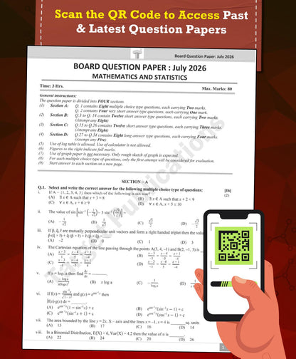 Std. 12 Science Board Question Bank with Solutions (2022–2026) | PCMB Chapter-Wise Board Questions | Maharashtra HSC Board Exam Preparation | Physics, Chemistry, Mathematics & Biology - Set of 4 Books