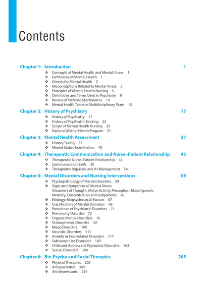 Mental Health & Psychiatric Nursing for GNM Students | Comprehensive Textbook with 26 Clinical Assessment, Chapter-wise MCQs, Case Study and Nursing Care Plan Formats for Term-End Exams