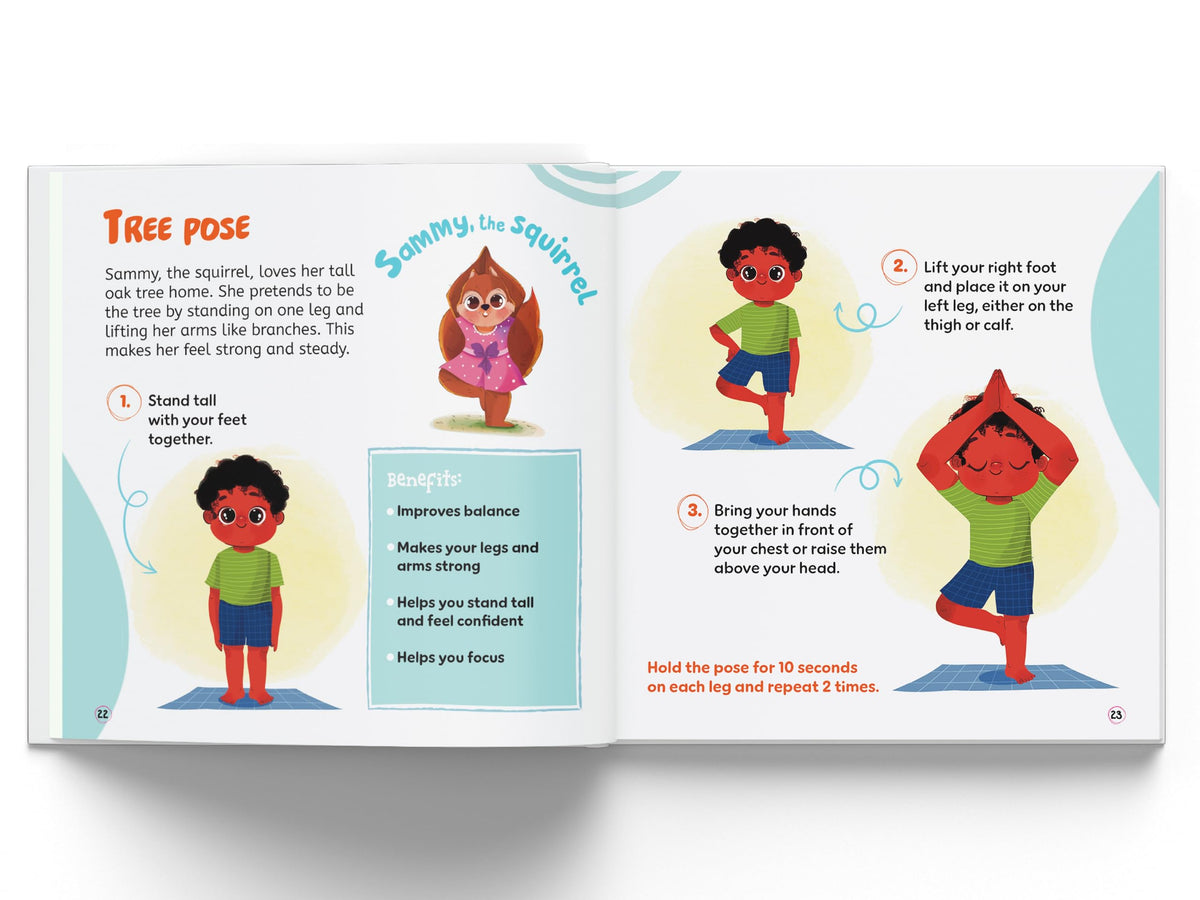 Yoga for Kids: Fun and Simple Yoga Poses I Step-by-Step Guide to Physical and Mental Well-being I Illustrated Asanas for Kids of All Ages I Ages 6+