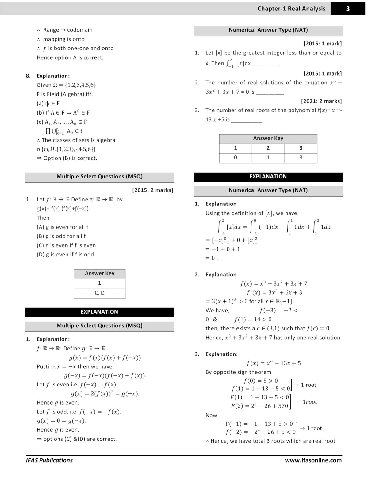 IIT JAM Mathematical Statistics PYQ Book 2027 | Previous Year Solved Papers (2005 to 2026) | Topic Wise Sorted with Detailed Solutions for IIT JAM Mathematical Statistics (MS) | IFAS Publications