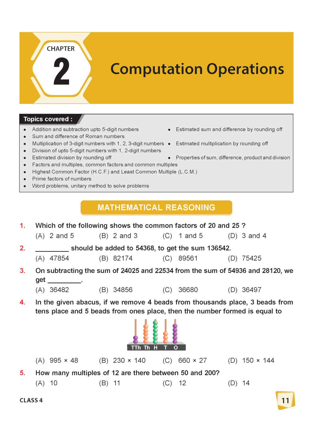 MTG International Mathematics Olympiad (IMO) Workbook Class 4 - Chapter-wise MCQs with Achievers Section - SOF Olympiad Books For 2026-27 Exam