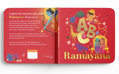 ABC Series- Ramayana: A First Introduction to the Hindu Mythology for Kids – Learn the Great Indian Epic from A to Z with Beautiful Illustrations I Timeless Values and Cultural Heritage [Select Learning]