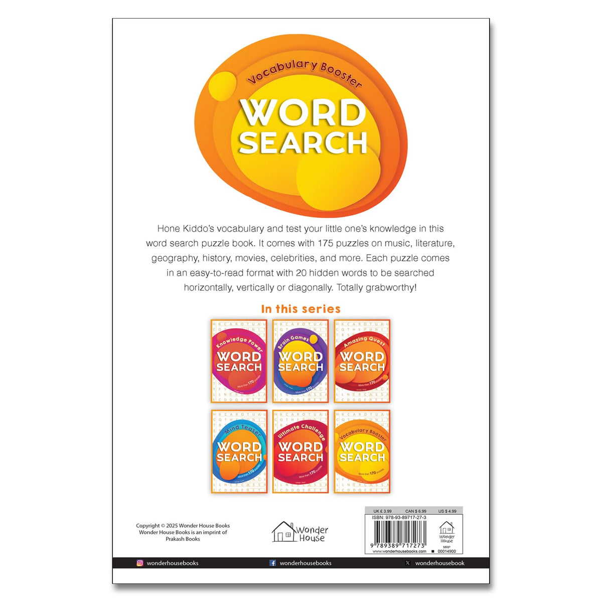 Word Search – Vocabulary Booster: Classic Word Puzzles for Everyone | Build Word Power & Focus | Ages 8+ | Fun & Engaging Brain Games