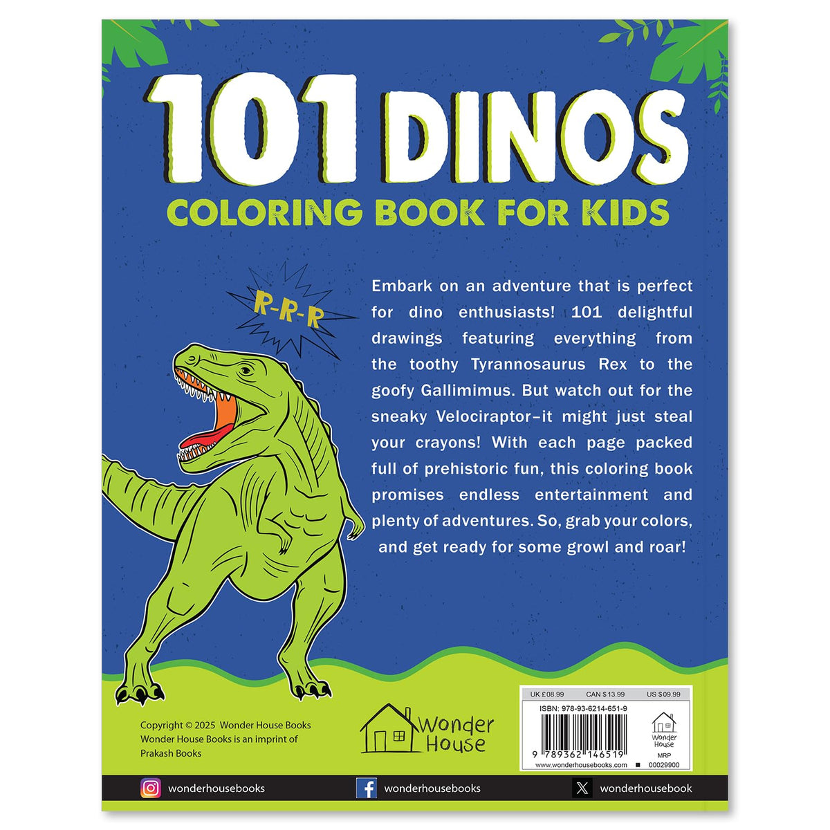 101 Dino Coloring Book For Kids