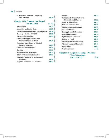 Legal Awareness and Legal Reasoning for CLAT, SLAT, AILET, 12e (Old edition)