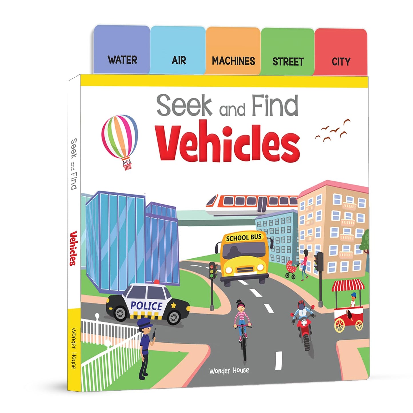 Seek And Find - Vehicles : Early Learning Board Books With Tabs book cover