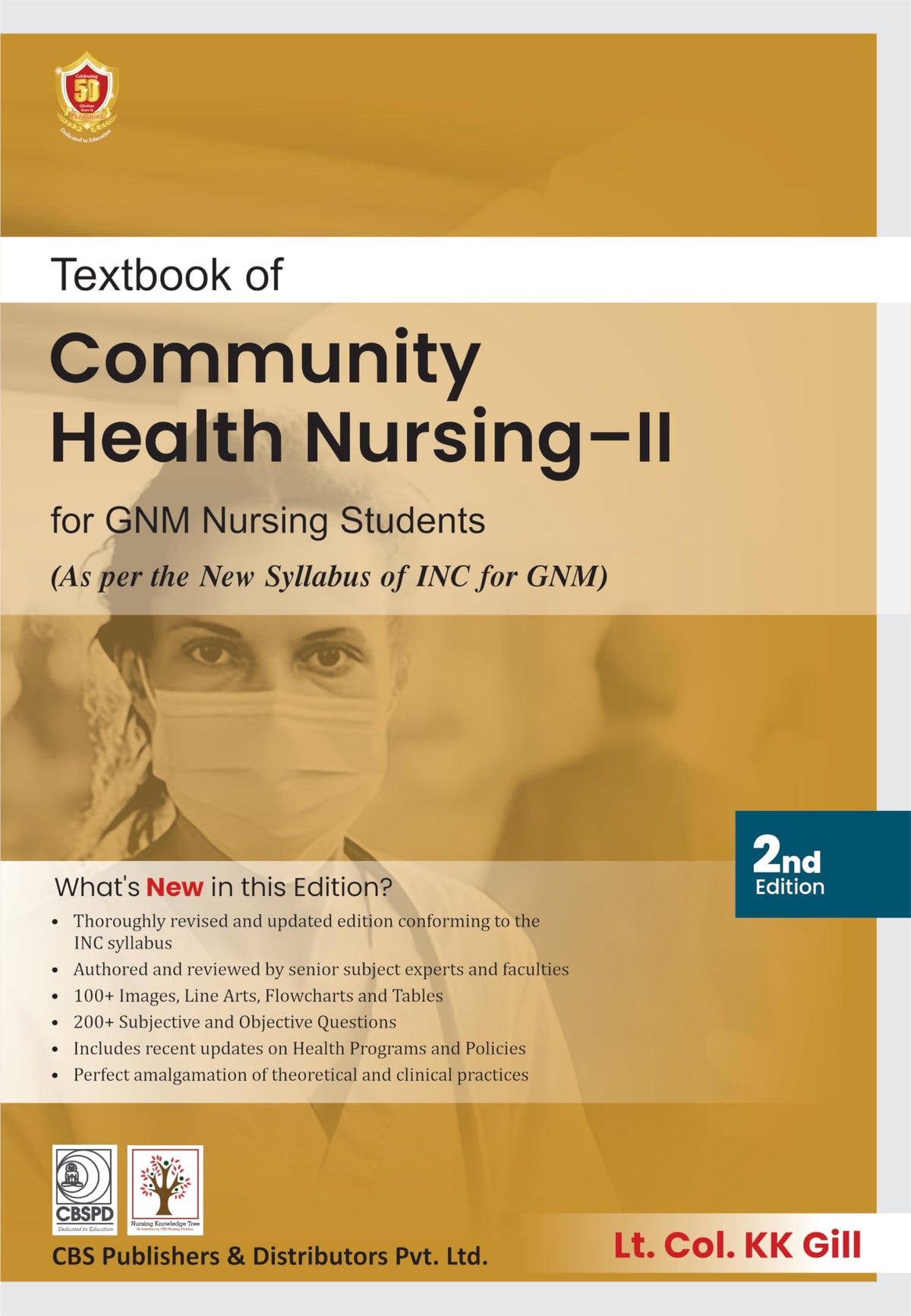 Textbook Of Community Health Nursing Ii For Gnm Nursing Students 2Ed (Pb 2025) ( ISBN - 9788197750021)