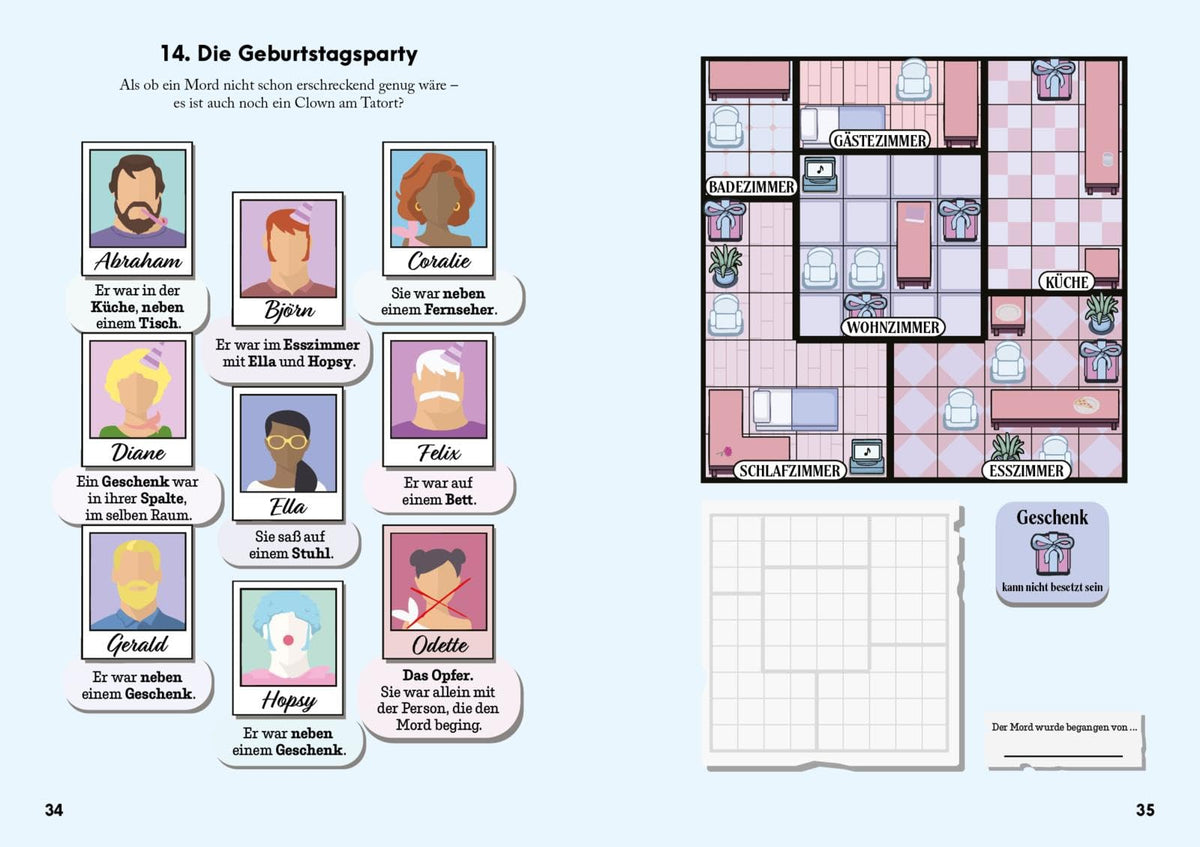 Murdoku: 80 Logikrätsel rund um mysteriöse Mordfälle | Löse spannende Kriminalfälle mit Sudoku und Logicals. Kniffliges Geschenk für True-Crime-Fans und Rätselliebhaber zu Geburtstag