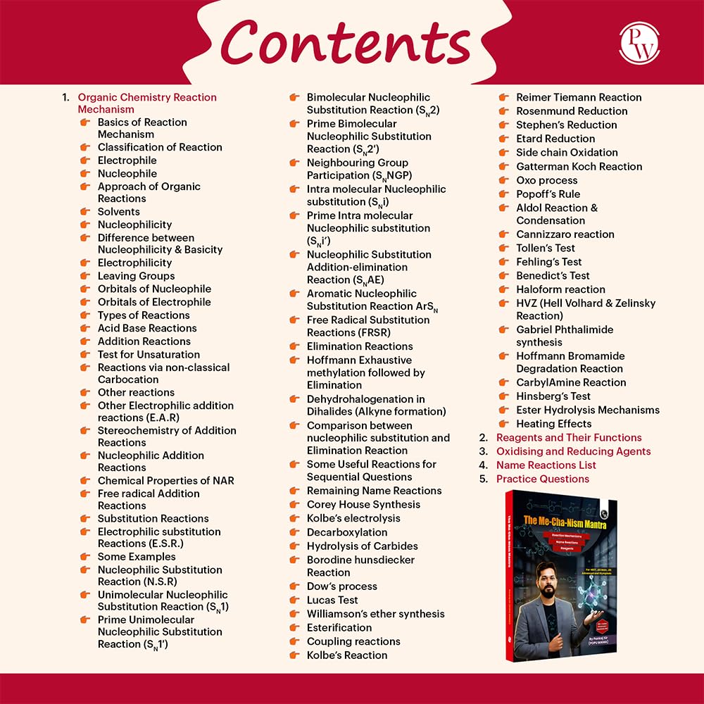 PW The Mechanism Mantra For NEET, JEE Main, JEE Advanced and Olympiads By Pankaj Sir (Popu Mama) For 2026 Exams l Reaction Mechanisms, Name Reactions and Reagents