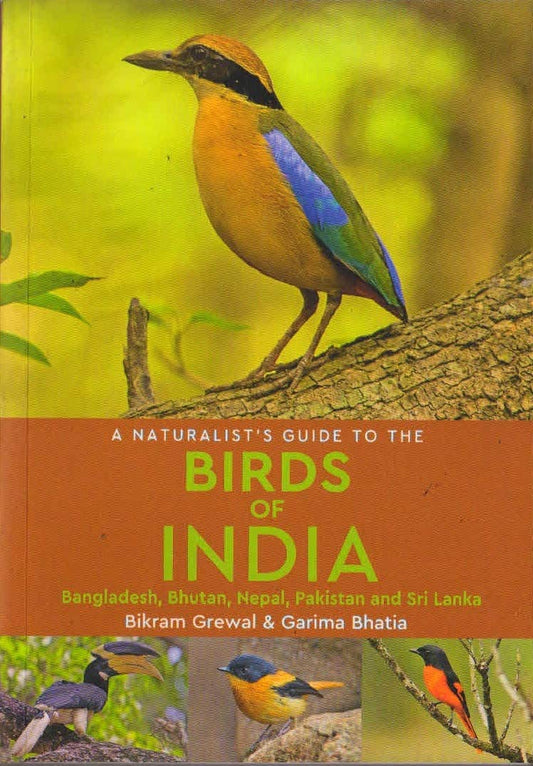 A Naturalist’s Guide to the Birds of India by Bikram Grewal book cover