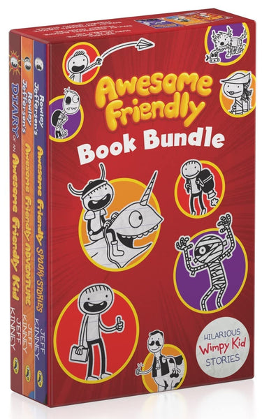 Awesome Friendly Book Bundle: (Diary Of A Wimpy Kid) 3 Books Collection Set