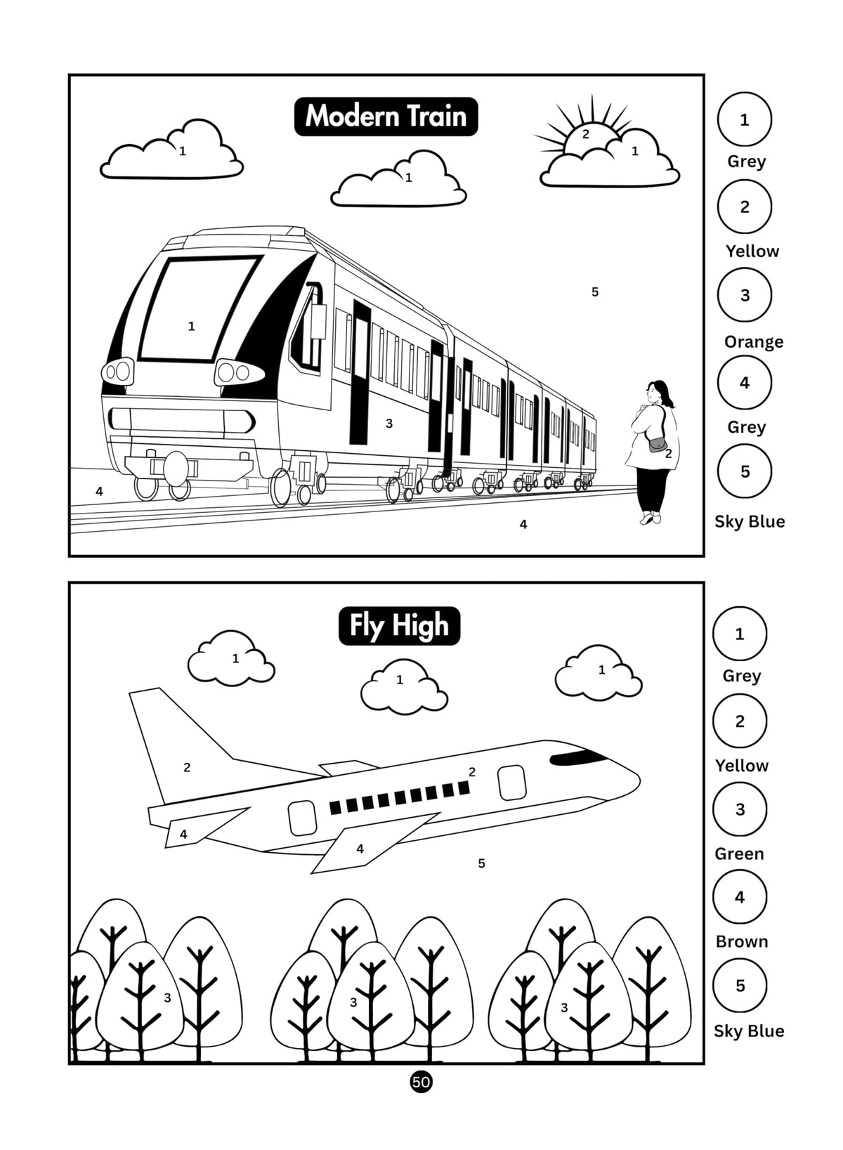 101 Doodle Colouring for Brilliant Kids - 5 to 7 Years Old - Number Coloring | Painting & Drawing Activity Book | Birthday Gifts for Kids, Boys & Girls, 5, 6, 7 Years
