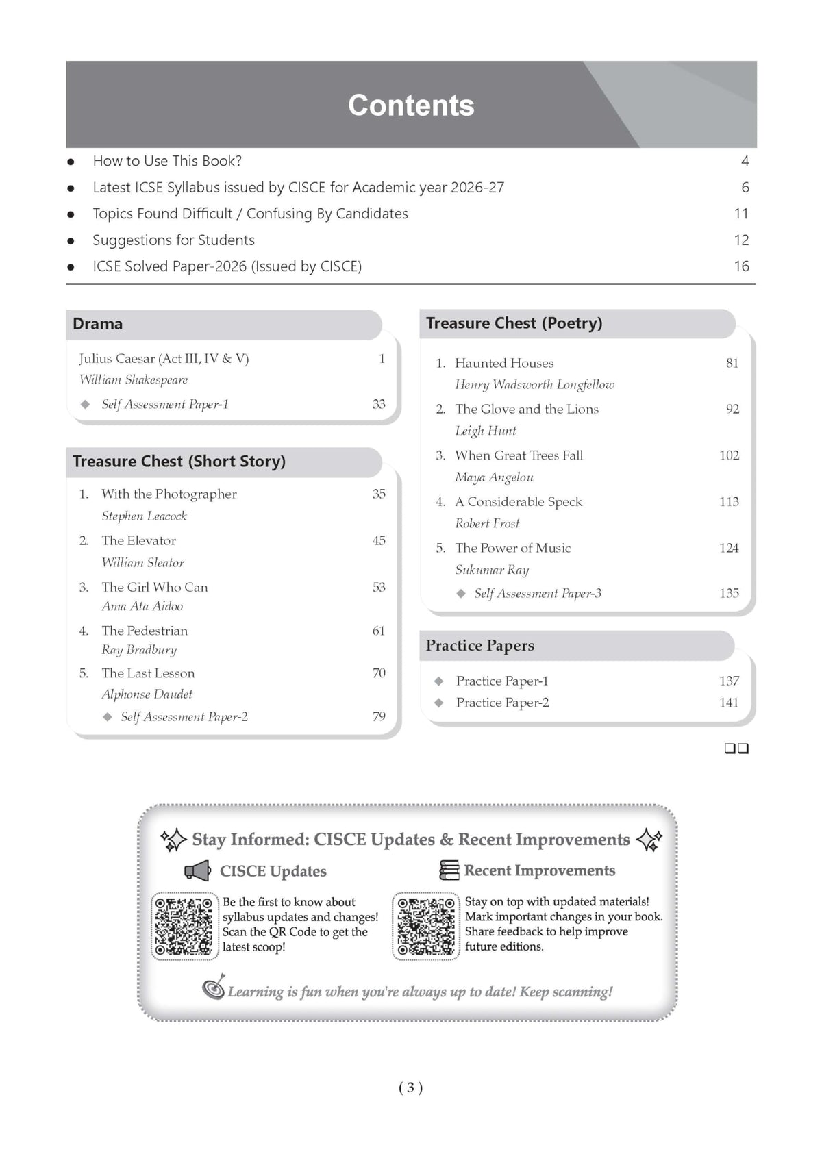 Oswaal Class 10 ICSE Question Bank English Paper-2 Literature (2017-2026) | For 2027 Exam Chapter-wise & Topic-wise with Competency Based Questions | Includes 2026 Paper- fully solved