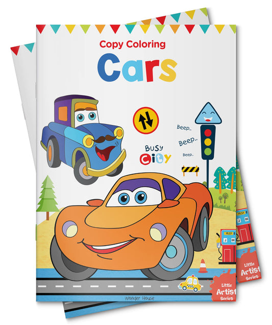 Little Artist Series Cars: Copy Colour Books book cover