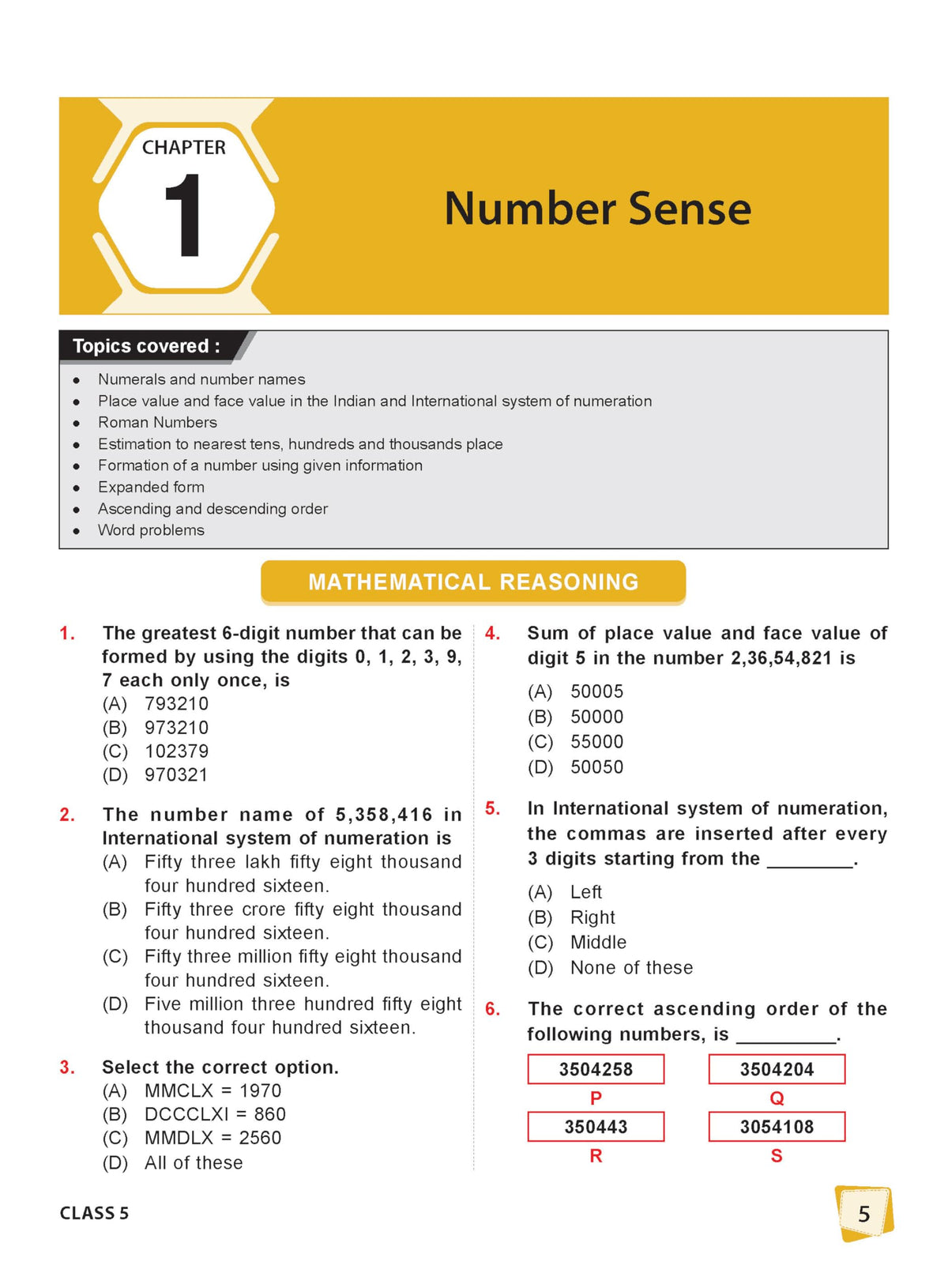 MTG International Mathematics Olympiad (IMO) Workbook Class 5 - Chapter-wise MCQs with Achievers Section - SOF Olympiad Books For 2026-27 Exam