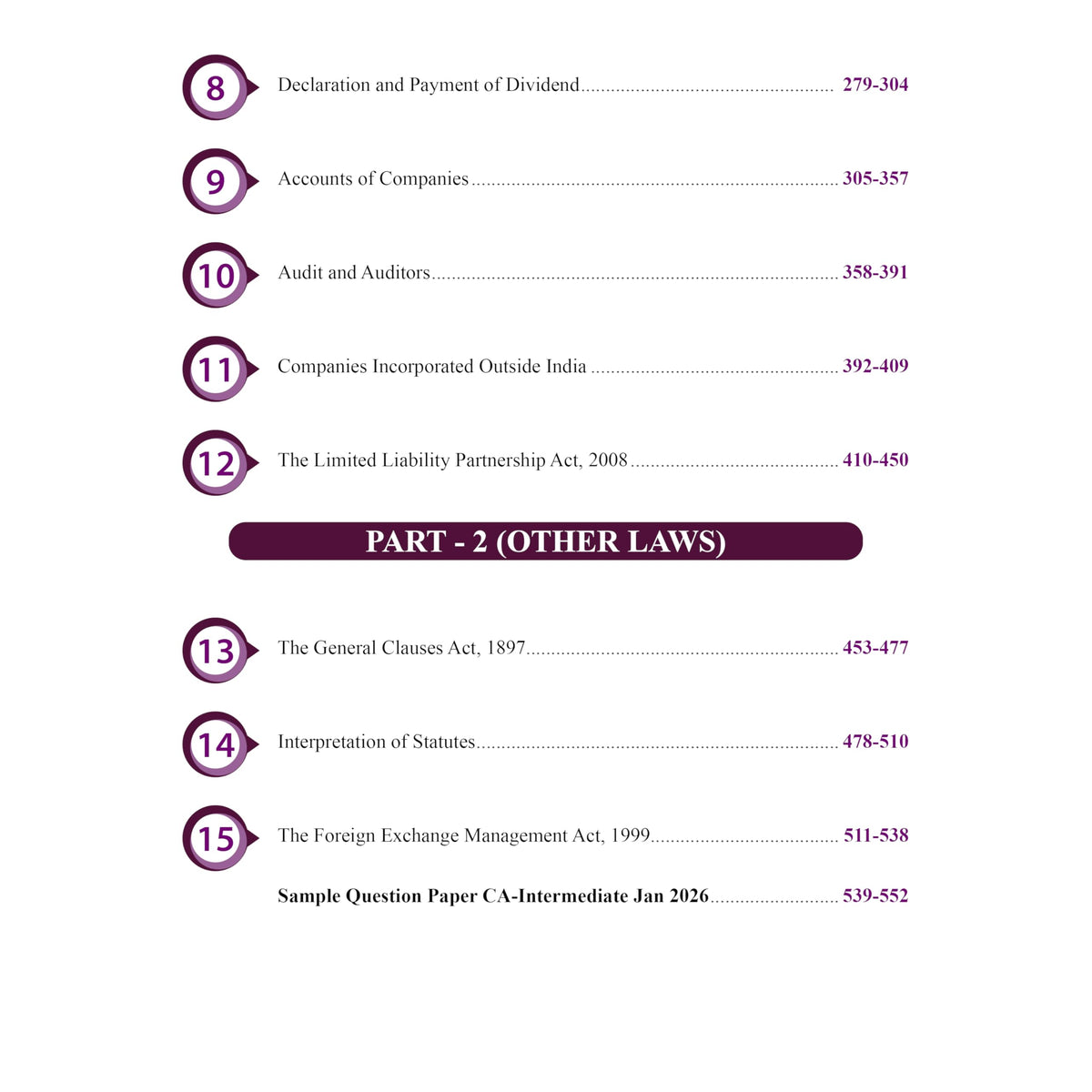 PW CA Intermediate Corporate & Other Laws Concept Book By Chaitanya Jain | ICAI Aligned Content, PYQs, Practice Questions, Detailed Solutions, Latest Syllabus For Jan 2027 Exams