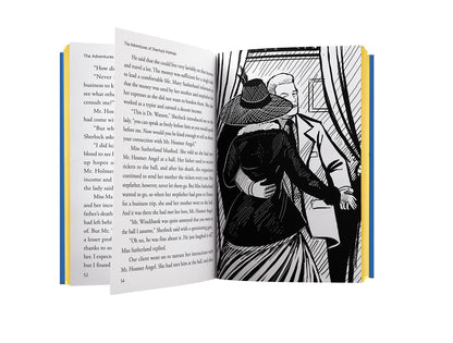 The Adventures of Sherlock Holmes Illustrated Abridged Children Classics English Novel with Review Questions Hardback