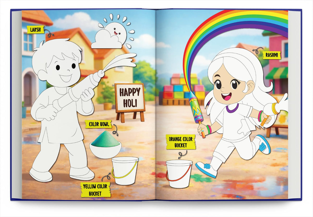 Colouring Book for Kids - 365 Colour Drawing Book | Premium Quality Coloring Book | Ages: 2 - 6 Years | Two Brothers Publications