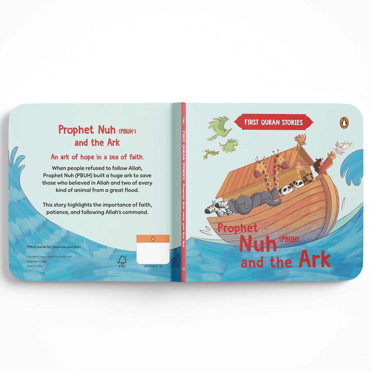 First Quran Stories: Prophet Nuh (PBUH) and the Ark: An Illustrated Story Book for Kids About Prophet | Inspirational Islamic Story | Teaches About Faith, Patience & Obedience to Allah | Ages 5+ [Select Learning]