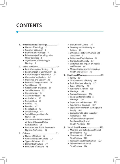 Applied Sociology for Nurses, 3/E for BSc Nursing 1st Semester | INC Syllabus Textbook with Figures, Tables and Boxes | Complementary Online Resource Flashcard & MCQs with Answers