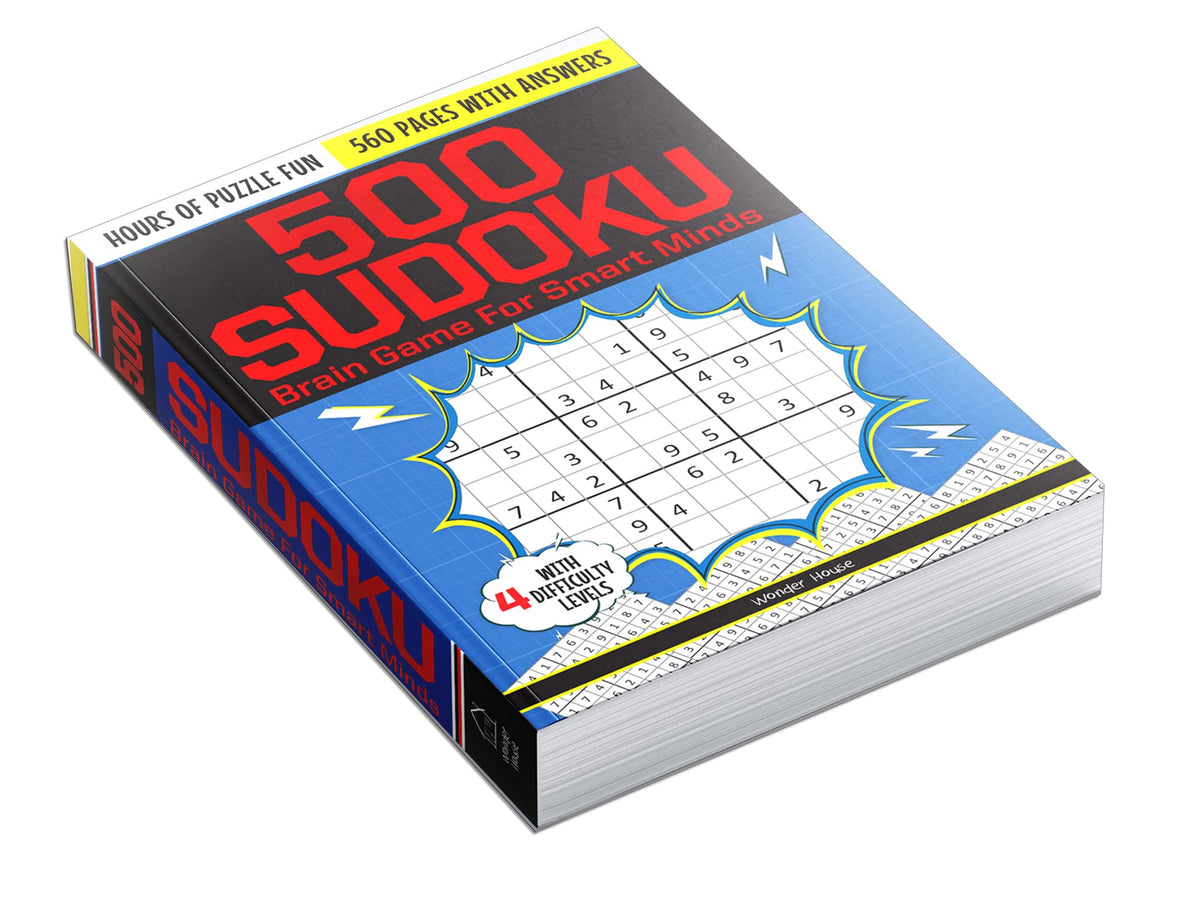 500 Sudoku Brain Games for Smart Minds | 4 Levels: Simple, Medium, Complex & Killer | 480+ Puzzles | Ages 8+ | Hours of Fun & Logic Boosting