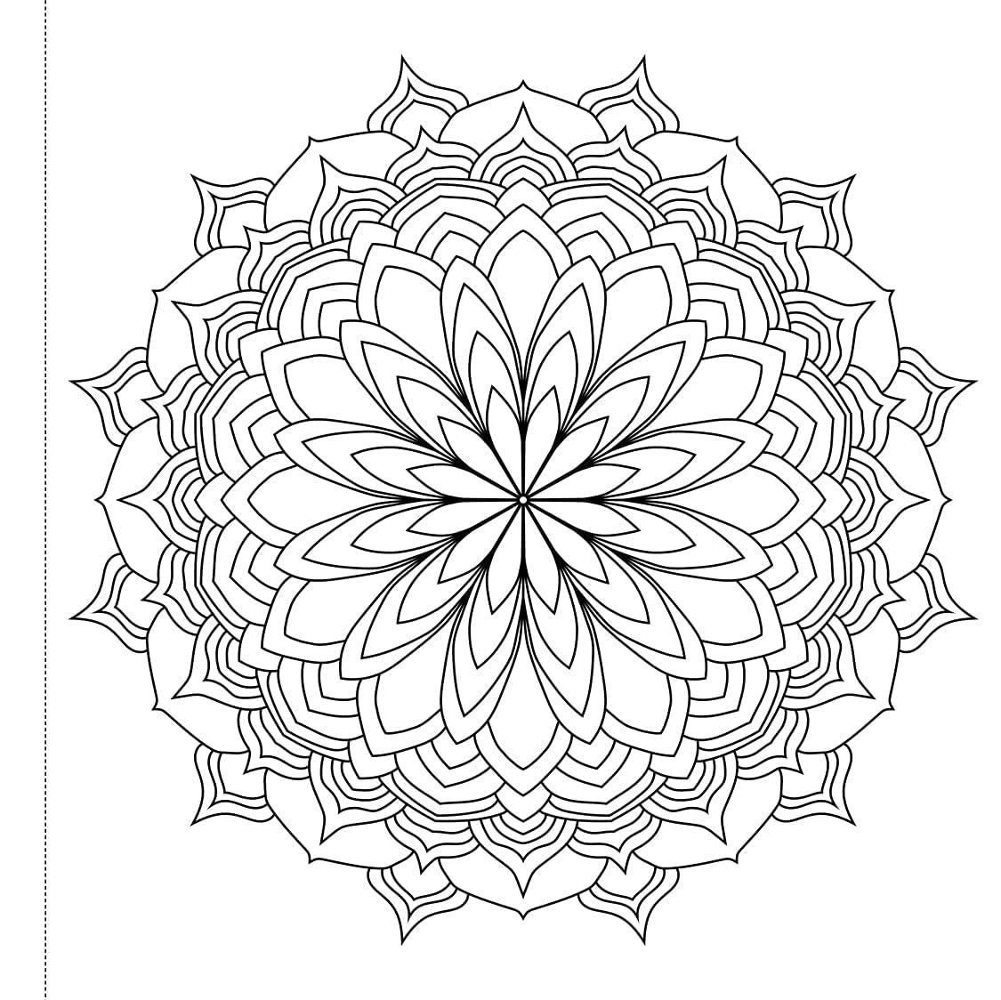 Mandala Art Book for Kids Tear Out Sheets (Enhance Art Coloring, Drawing Skills, Mandala Practice) High Quality Big 160 GSM for Frame After Colouring - Perfect Gift for Teens