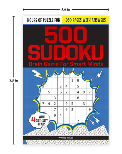 500 Sudoku Brain Games for Smart Minds | 4 Levels: Simple, Medium, Complex & Killer | 480+ Puzzles | Ages 8+ | Hours of Fun & Logic Boosting