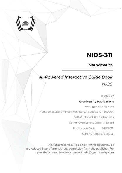 NIOS-311: Mathematics (Interactive Study Guide Book with Previous Year Papers, Videos & Online Quiz)