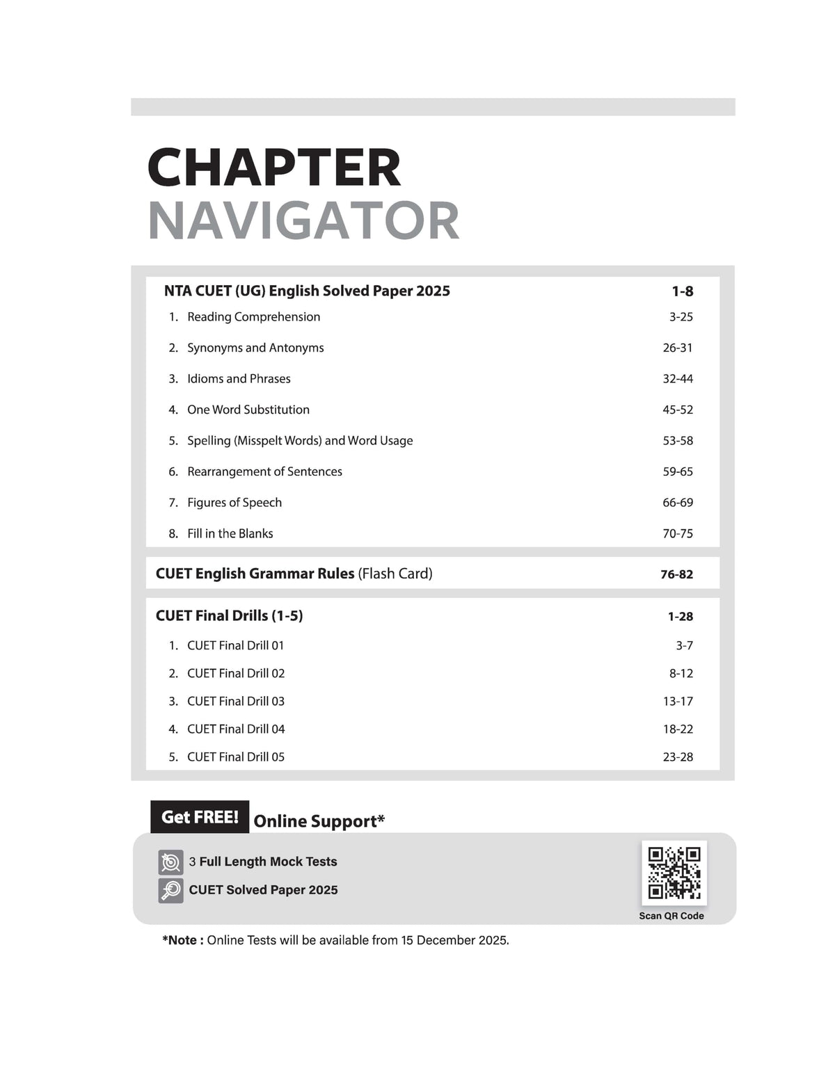 Arihant CUET UG English Language Section I (A) Chapterwise Notes & Question Bank 2026 | 1000+ MCQs | Statement, Underline Word & Matching Type ... Based on Latest NTA Pattern | English Medium