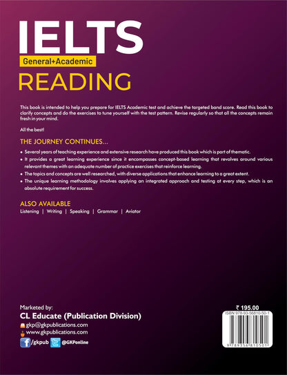 IELTS Academic + General Test: Reading Book by Career Launcher