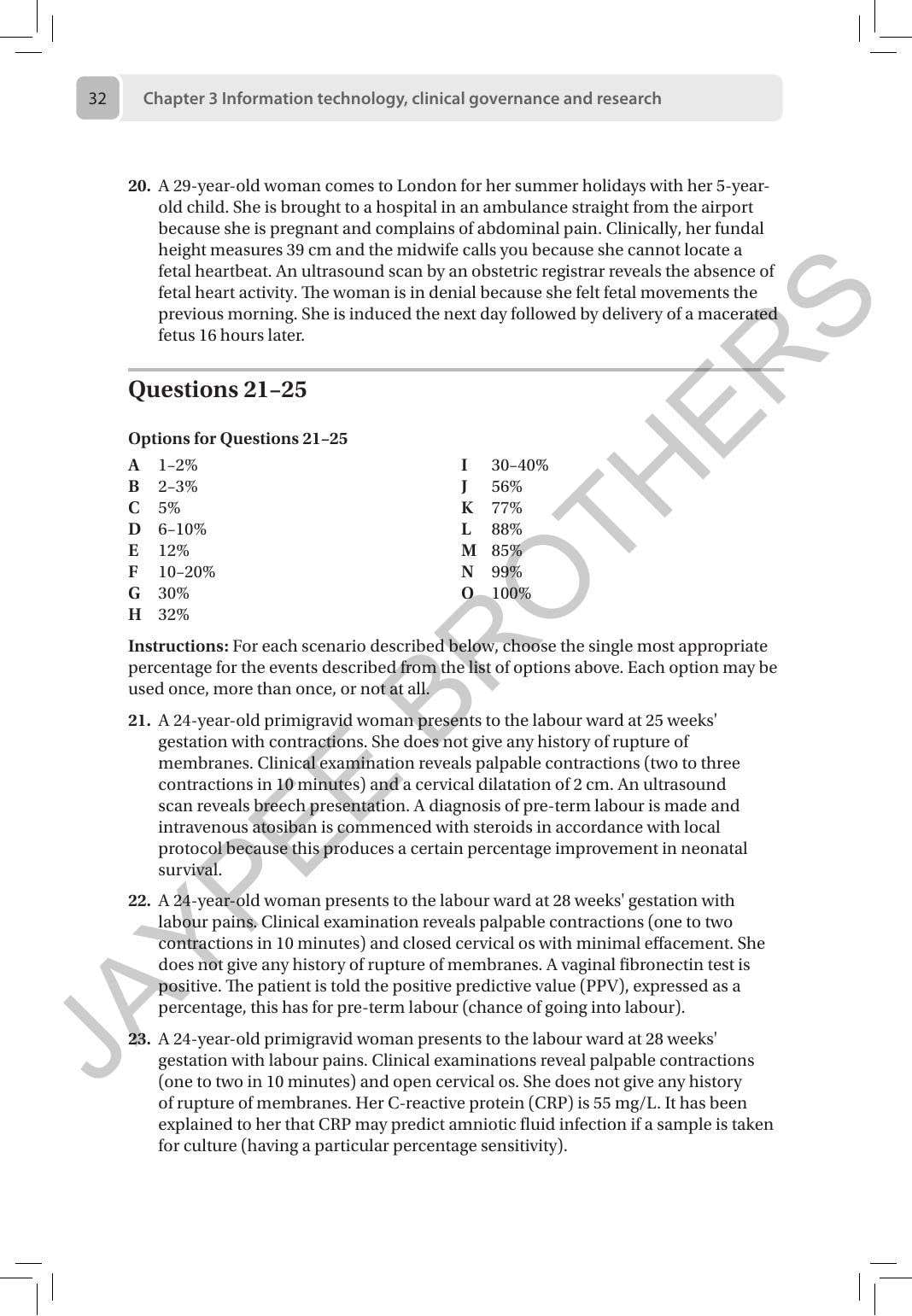 MRCOG Part 2: 500 SBAs and EMQs