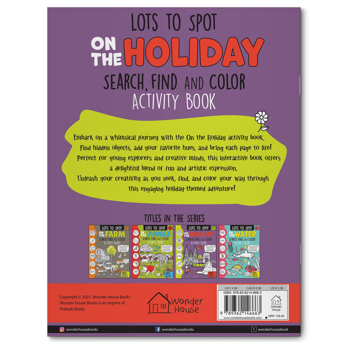 Lots to Spot On The Holiday: Search, Find and Color Activity Book