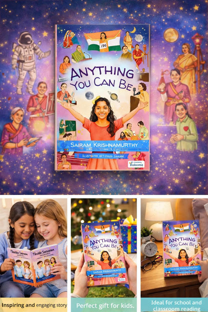 Anything You Can Be | Inspiring Biographies of Famous Indian Women in Science, Sports, and Arts | Illustrated with Activities book for Kids Ages 7-12