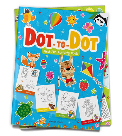 Dot To Dot | First Fun Activity Book For Kids | Beginner Connect-The-Dots Puzzles | Ages 4–7 | 2+ Hours Of Creative Play