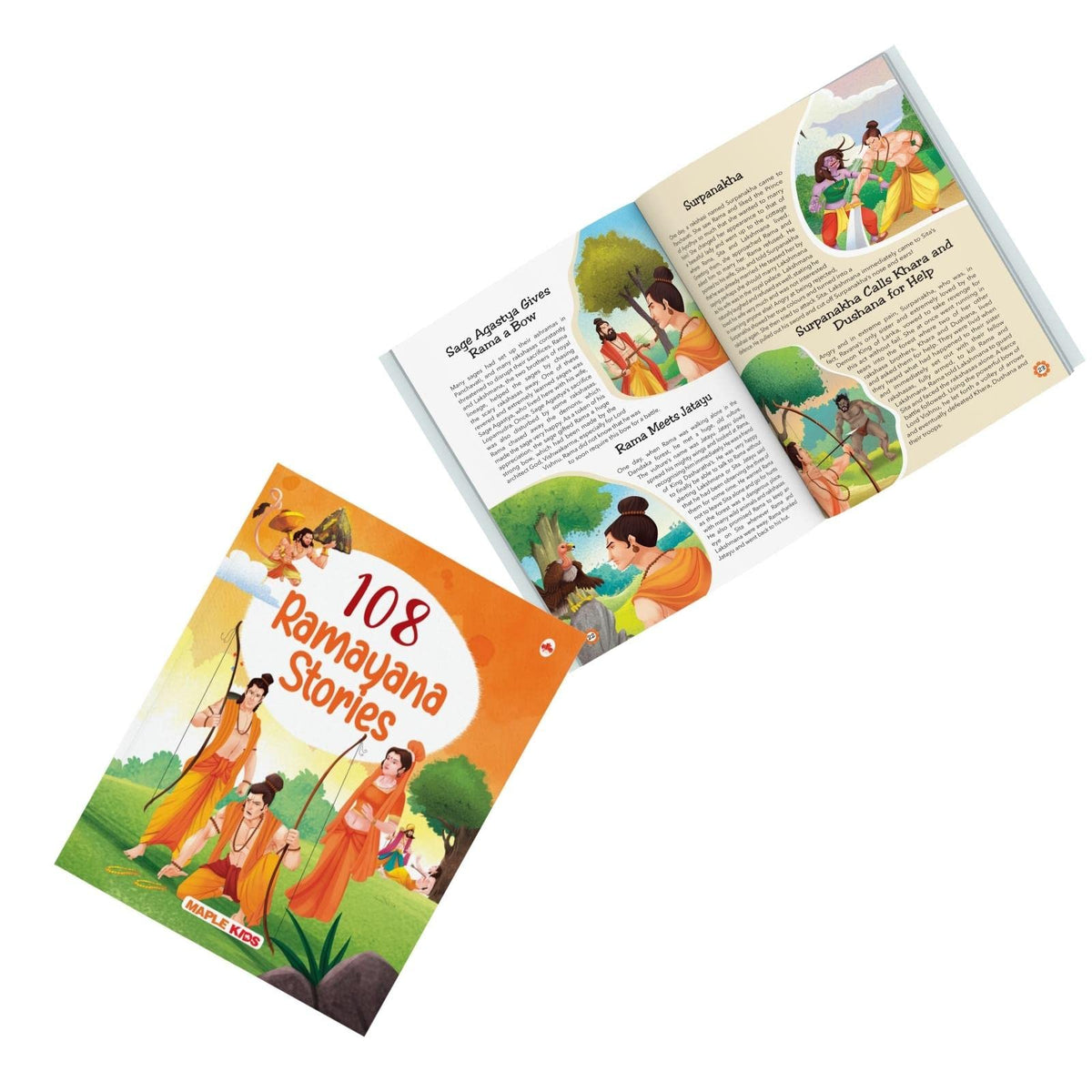 108 Ramayana Stories (Illustrated) - Story Book for Kids - English Short Stories - Epic of India - Bedtime Children Stories - 3 to 10 Years Old Children - Read Aloud to Infants, Toddlers