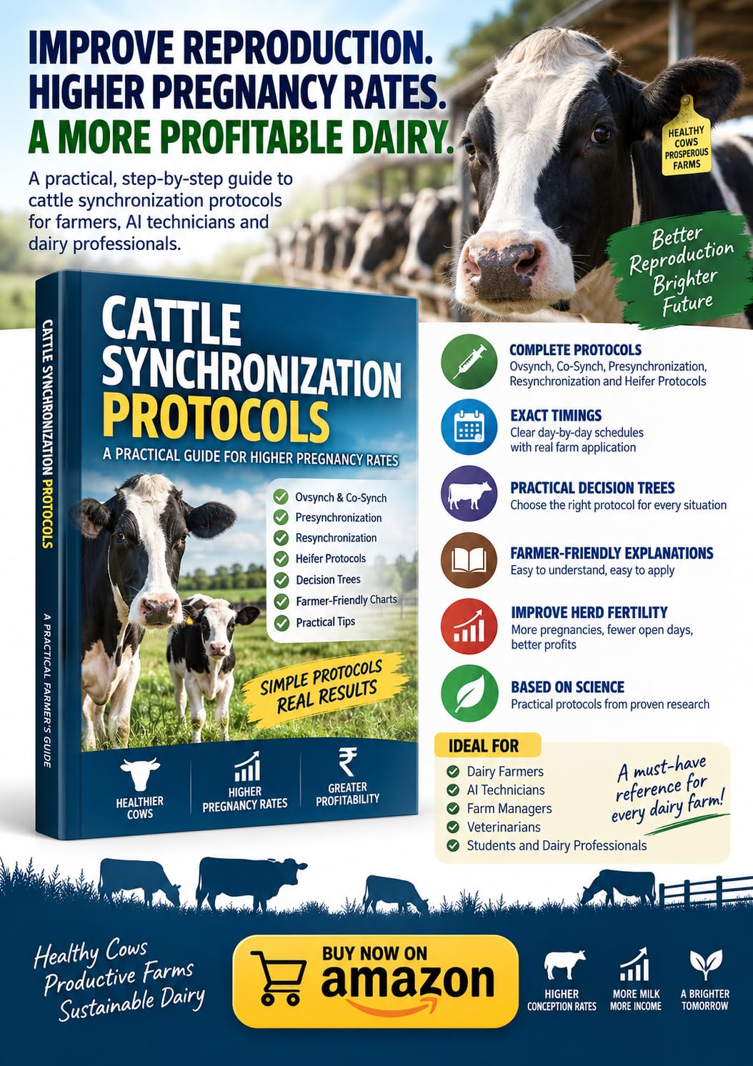Cattle Synchronization Protocols Guide Book (dairy farm breeding series)