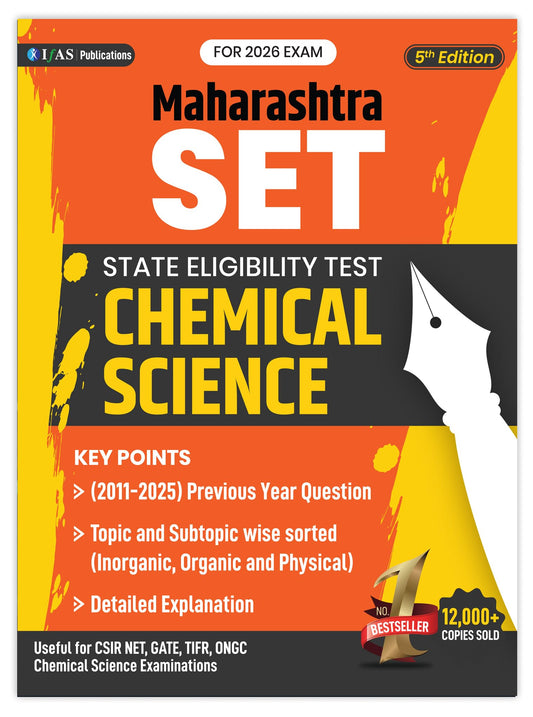 MH SET Chemistry Book 2026 | Previous Year Solved Papers (2011- 2025) with Detailed Solutions | Best Seller Chemical Science PYQ Book for Maharashtra SET Chemistry Exam | IFAS Publications
