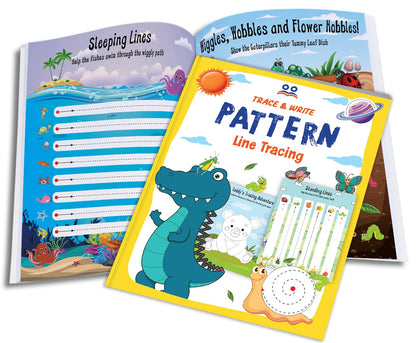 Tracing Books for Kids | Pencil Control Activity Book for Kids [4 Books] | Premium Quality Writing Practice Books - Alphabet ABC (Capital & Small Letters), Numbers, Lines & Pattern | Ages: 2 - 5 Years