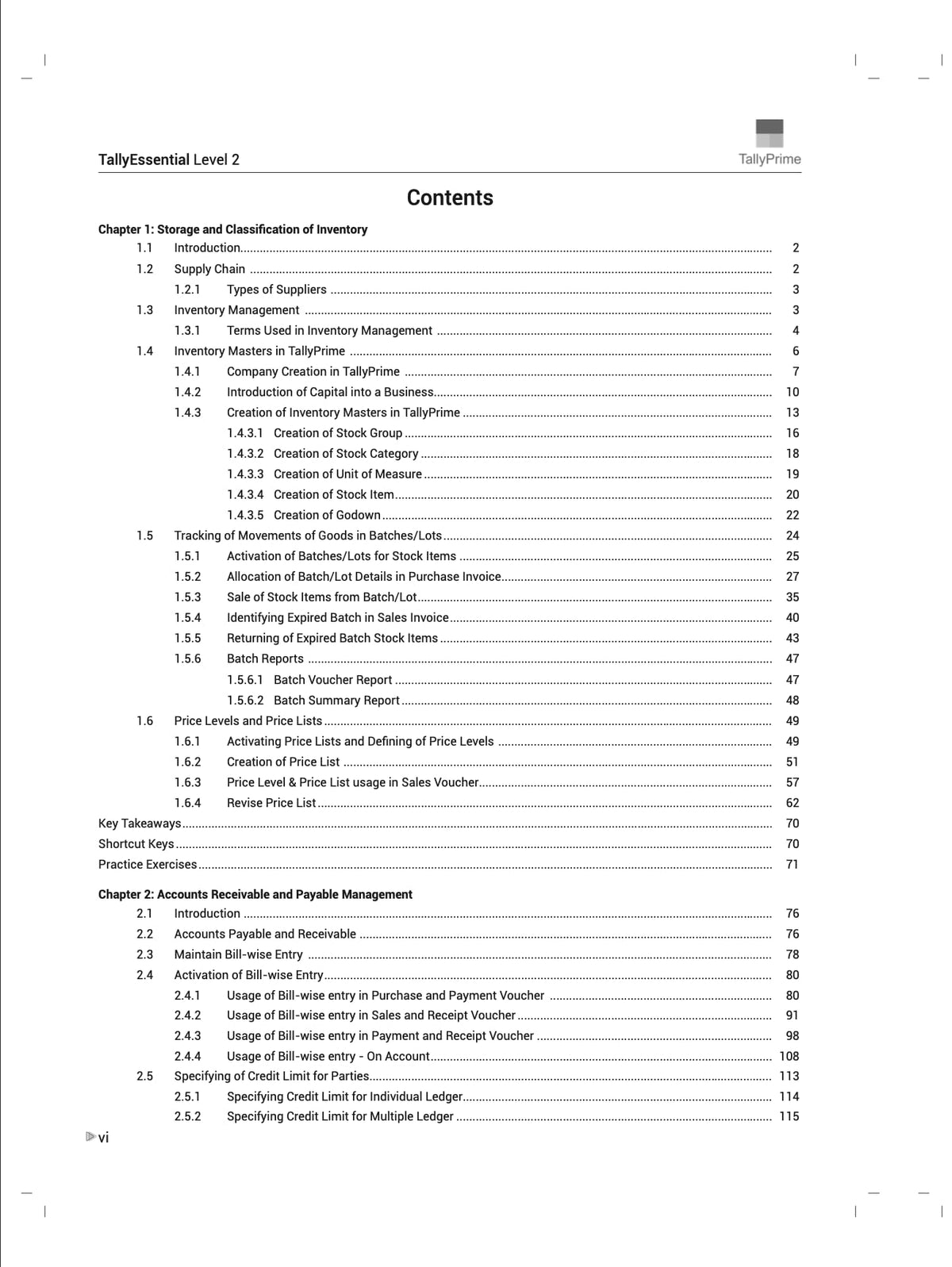 Tally Essential Level 2 (Release 4.1)