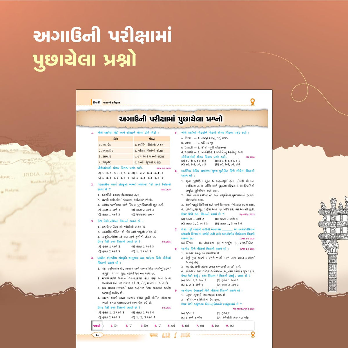 Liberty Bharat No Itihas Gujarati Book Latest Edition, Indian History for GPSC CCE PSI GPSSB Exams