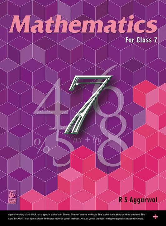 Mathematics for Class 7 - CBSE - by R.S. Aggarwal Examination 2022-2023 by R.S. Aggarwal book cover