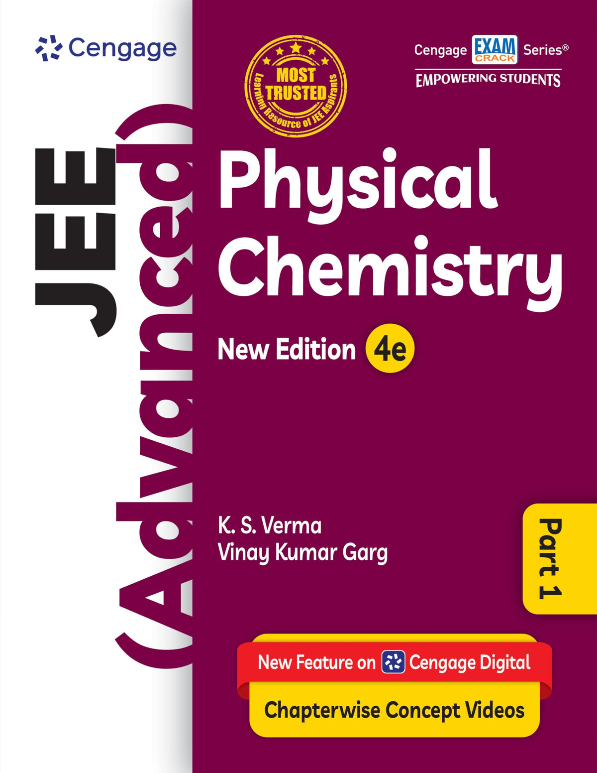 Cengage JEE (Advanced) Physical Chemistry Part 1 with Chapterwise Concept Videos & Online Assessments